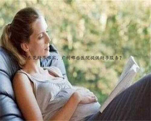 东莞助孕哪家，广州哪些医院提供助孕服务？