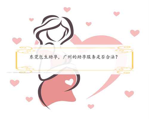 东莞包生助孕，广州的助孕服务是否合法？